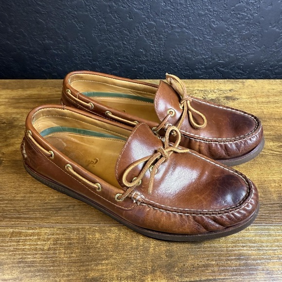 Sperry Gold Cup Top-Sider Boat Shoes Mens Size 11 Brown Leather Moc Toe STS12415 - Picture 1 of 8